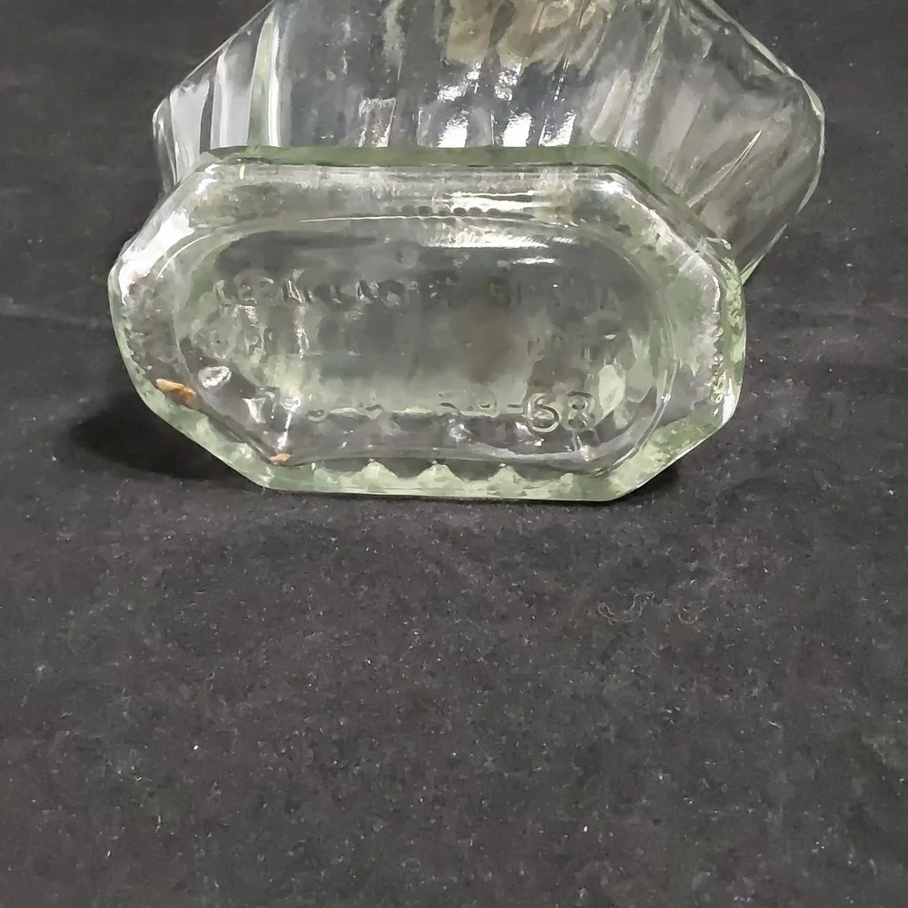 Clear WINE  FEDERAL  BIRDS DECANTER/ BOTTLE  7-04-41 -69-68‎